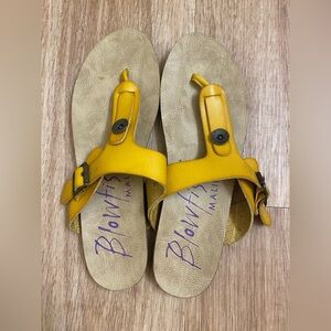Malibu Yellow Sandals with Buckle